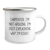 Funny Carpenter Gifts from Friends for Christmas Unique Camping Mugs - Image 2